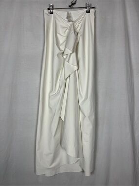 Port De Bras Cream Barbuda Chantilly Maxi Skirt